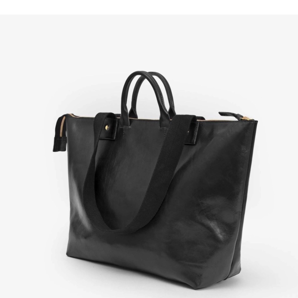 Clare V Black Le Zip Sac with travel pouch - Picture 2 of 12